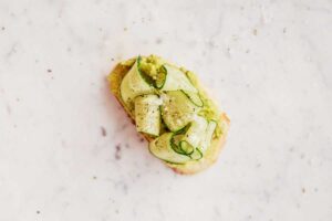 Read more about the article Cucumber salad on toast​